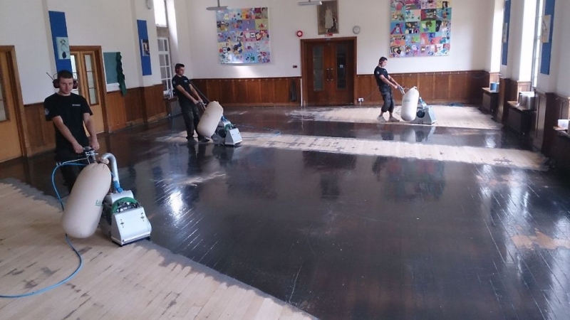 St. Mary's School parquet renovation